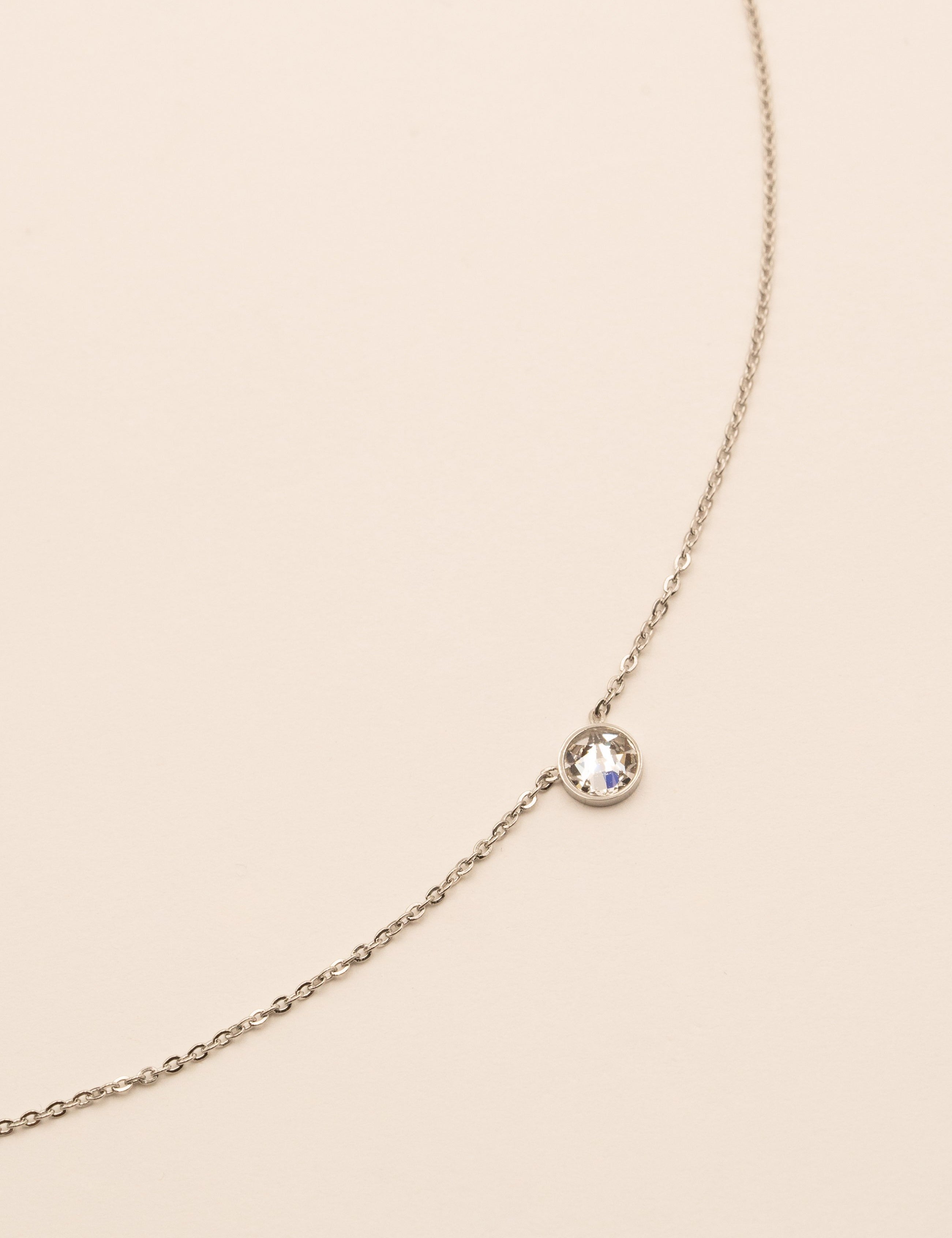 Collier Sohan argenté Collier Bohm Paris Cristal 