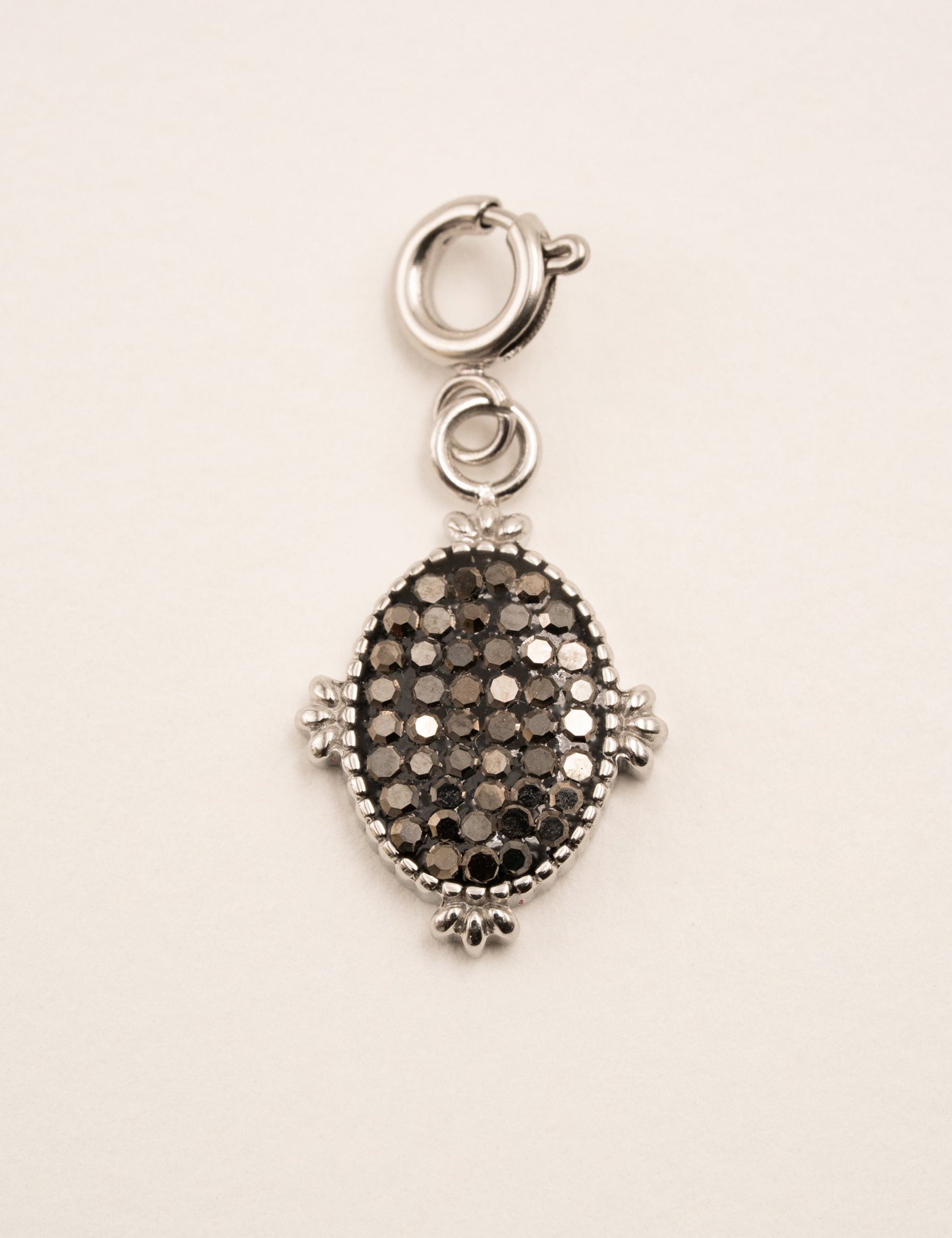 Lockie Camette argenté Lockie Bohm Paris zircon noir