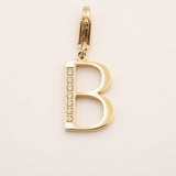 Lockie Hova (choisissez votre lettre) Lockie Bohm Paris Zircon Blanc B