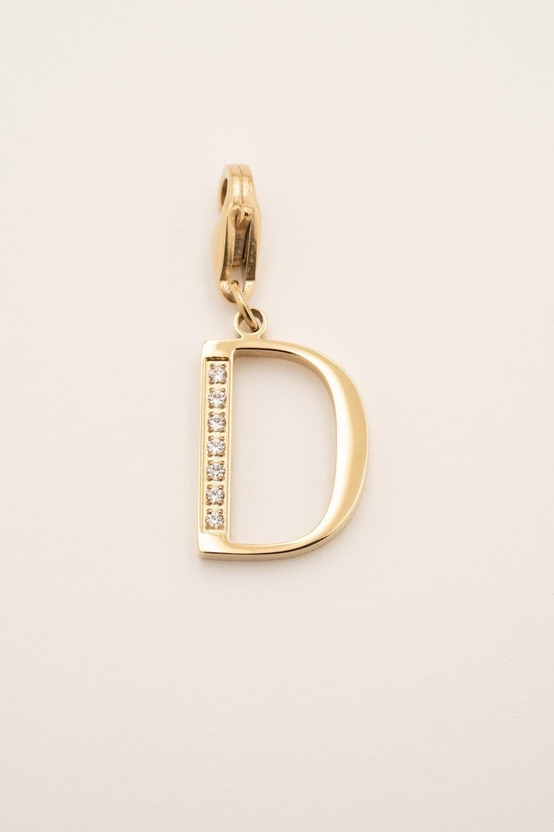 Lockie Hova (choisissez votre lettre) Lockie Bohm Paris Zircon Blanc D