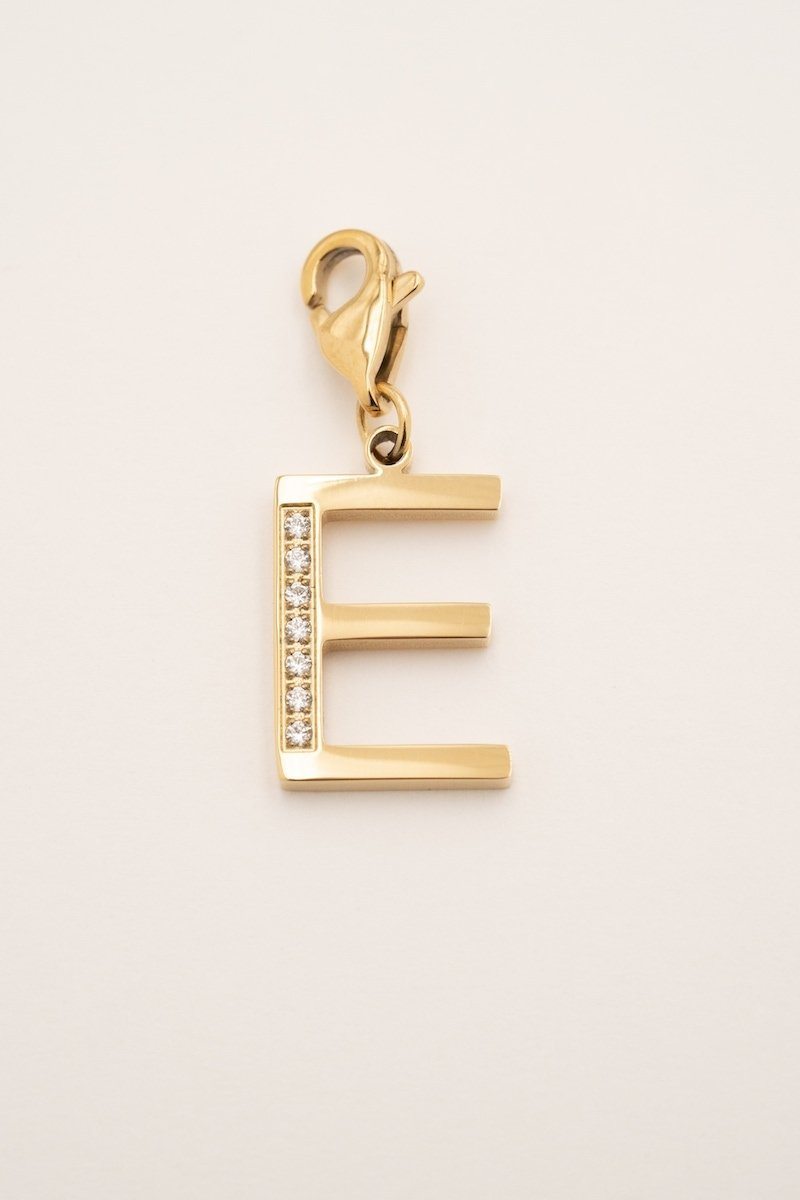 Lockie Hova (choisissez votre lettre) Lockie Bohm Paris Zircon Blanc E