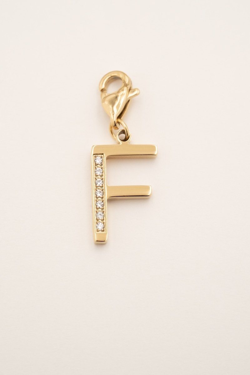Lockie Hova (choisissez votre lettre) Lockie Bohm Paris Zircon Blanc F
