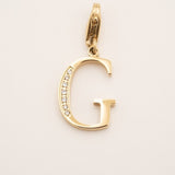 Lockie Hova (choisissez votre lettre) Lockie Bohm Paris Zircon Blanc G