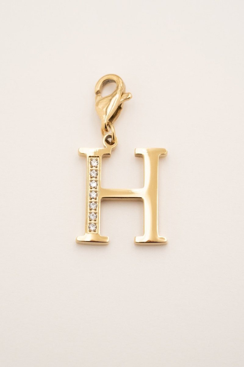 Lockie Hova (choisissez votre lettre) Lockie Bohm Paris Zircon Blanc H