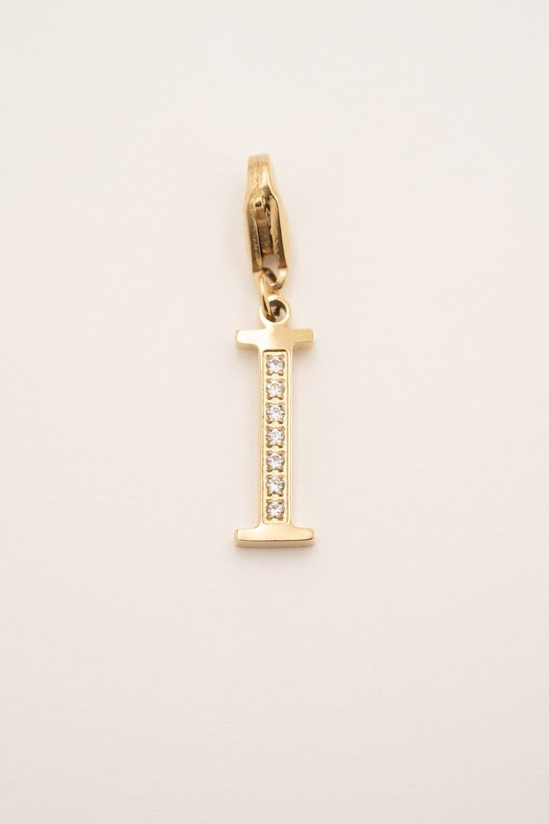 Lockie Hova (choisissez votre lettre) Lockie Bohm Paris Zircon Blanc I