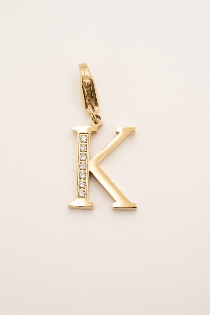 Lockie Hova (choisissez votre lettre) Lockie Bohm Paris Zircon Blanc K