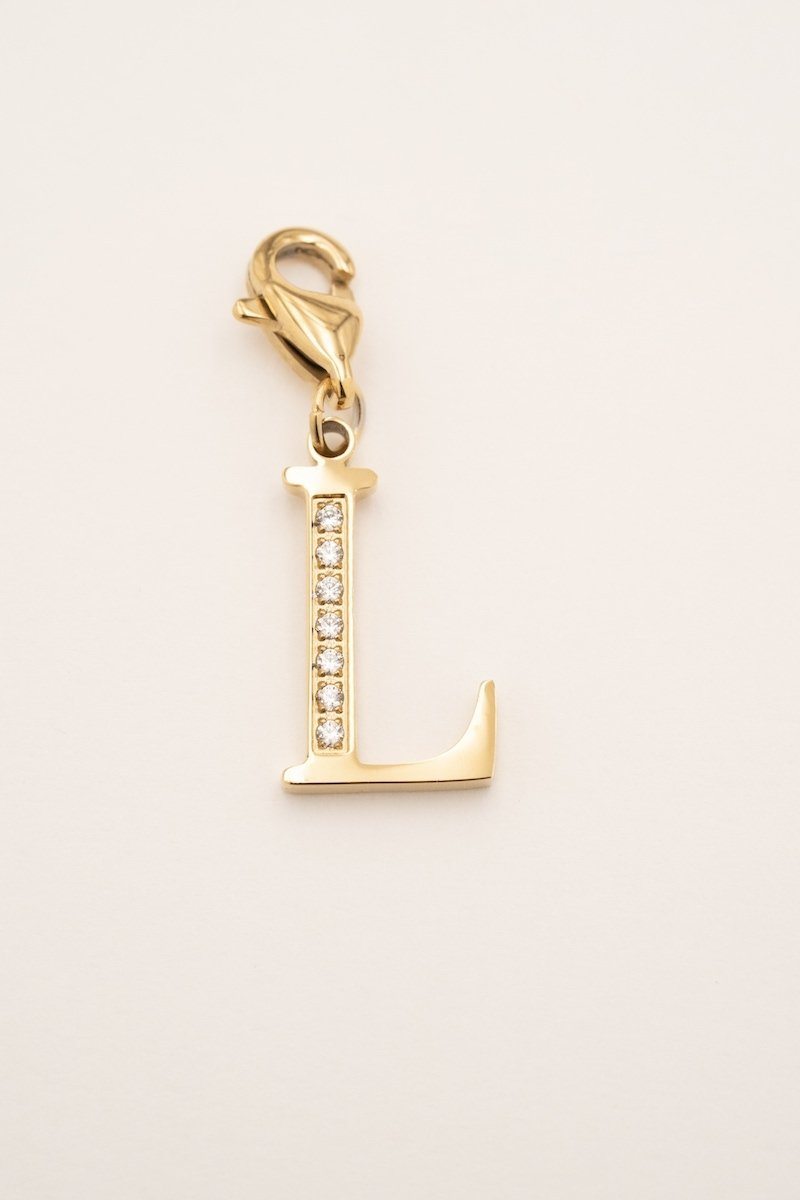 Lockie Hova (choisissez votre lettre) Lockie Bohm Paris Zircon Blanc L