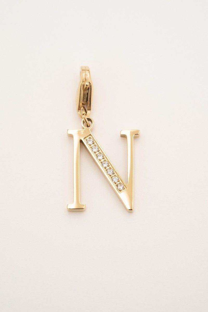 Lockie Hova (choisissez votre lettre) Lockie Bohm Paris Zircon Blanc N