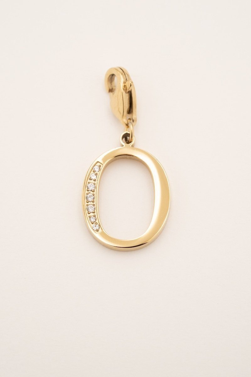 Lockie Hova (choisissez votre lettre) Lockie Bohm Paris Zircon Blanc O