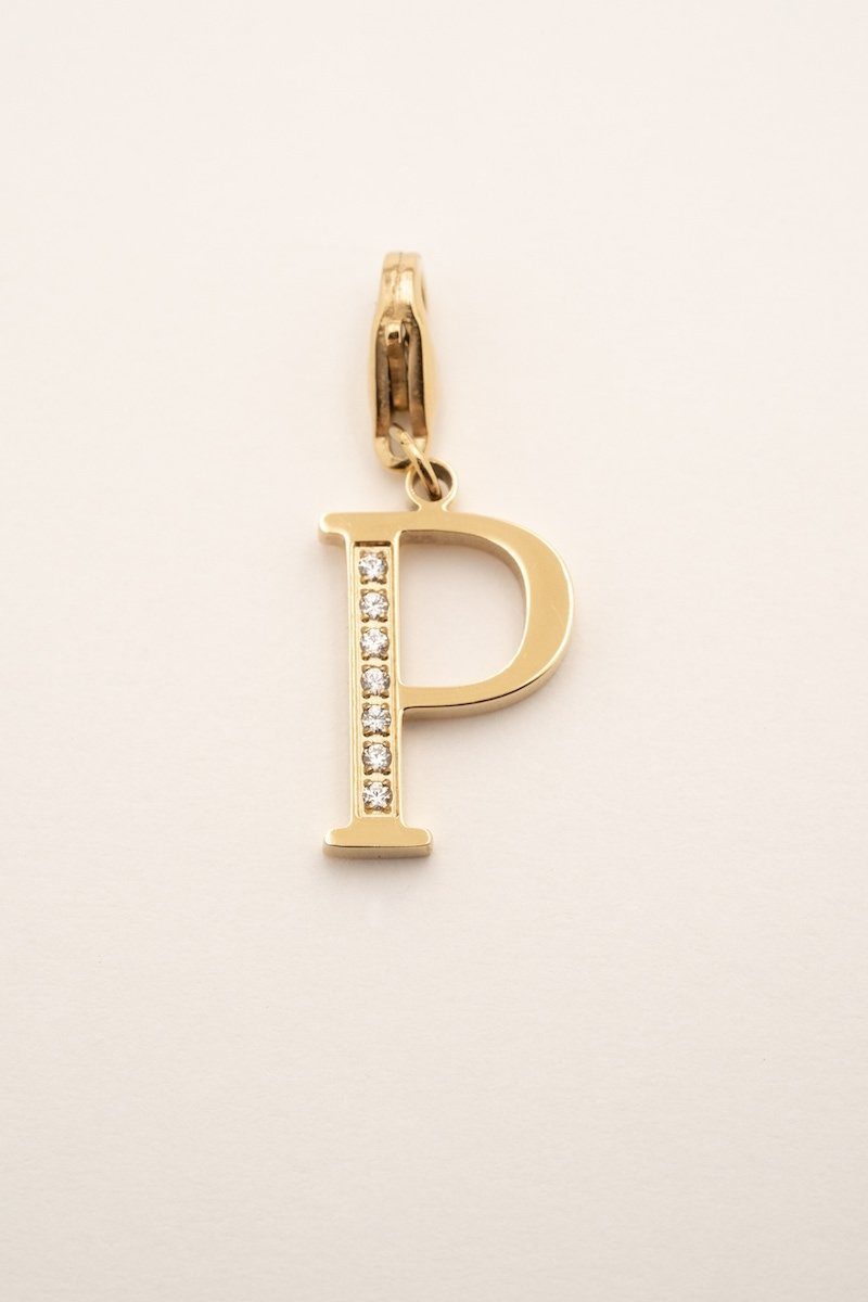 Lockie Hova (choisissez votre lettre) Lockie Bohm Paris Zircon Blanc P