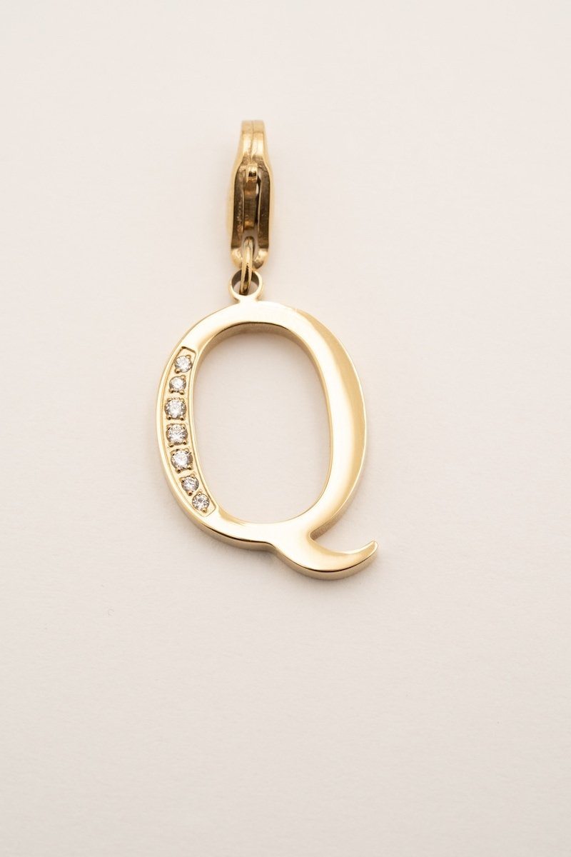 Lockie Hova (choisissez votre lettre) Lockie Bohm Paris Zircon Blanc Q