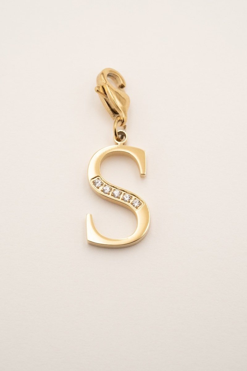 Lockie Hova (choisissez votre lettre) Lockie Bohm Paris Zircon Blanc S