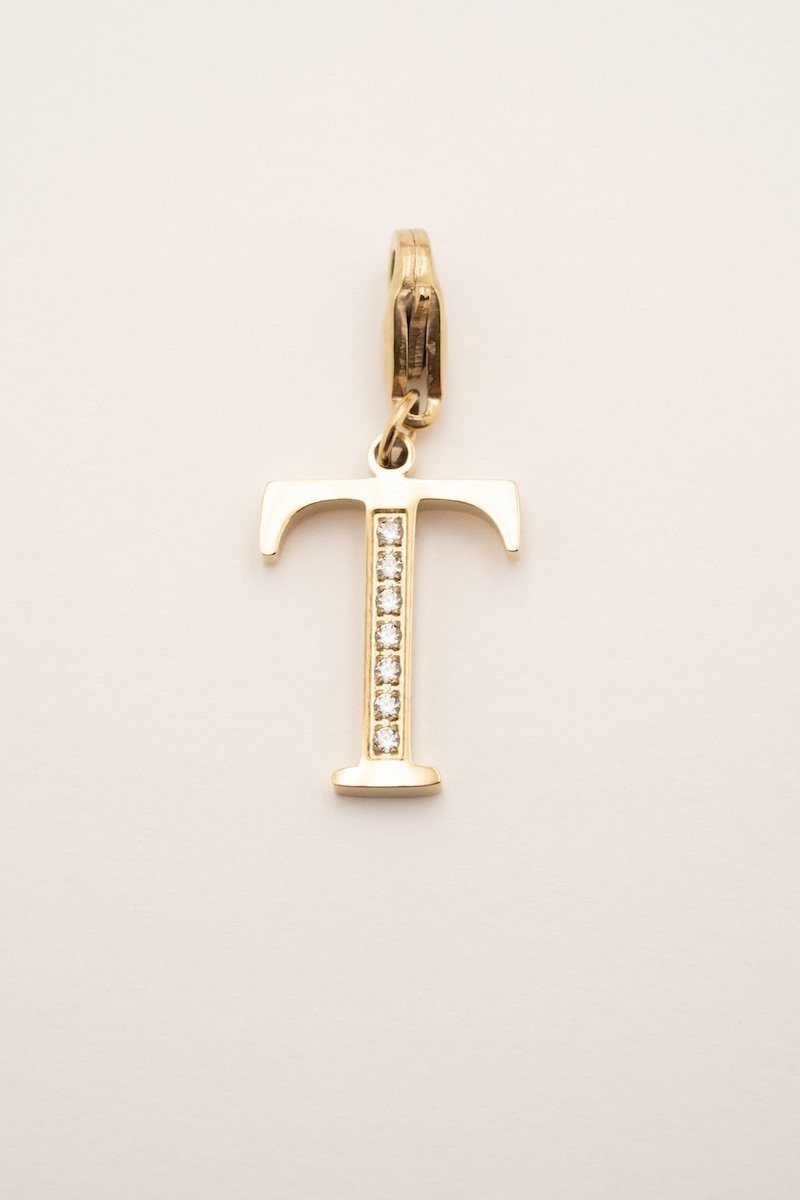 Lockie Hova (choisissez votre lettre) Lockie Bohm Paris Zircon Blanc T