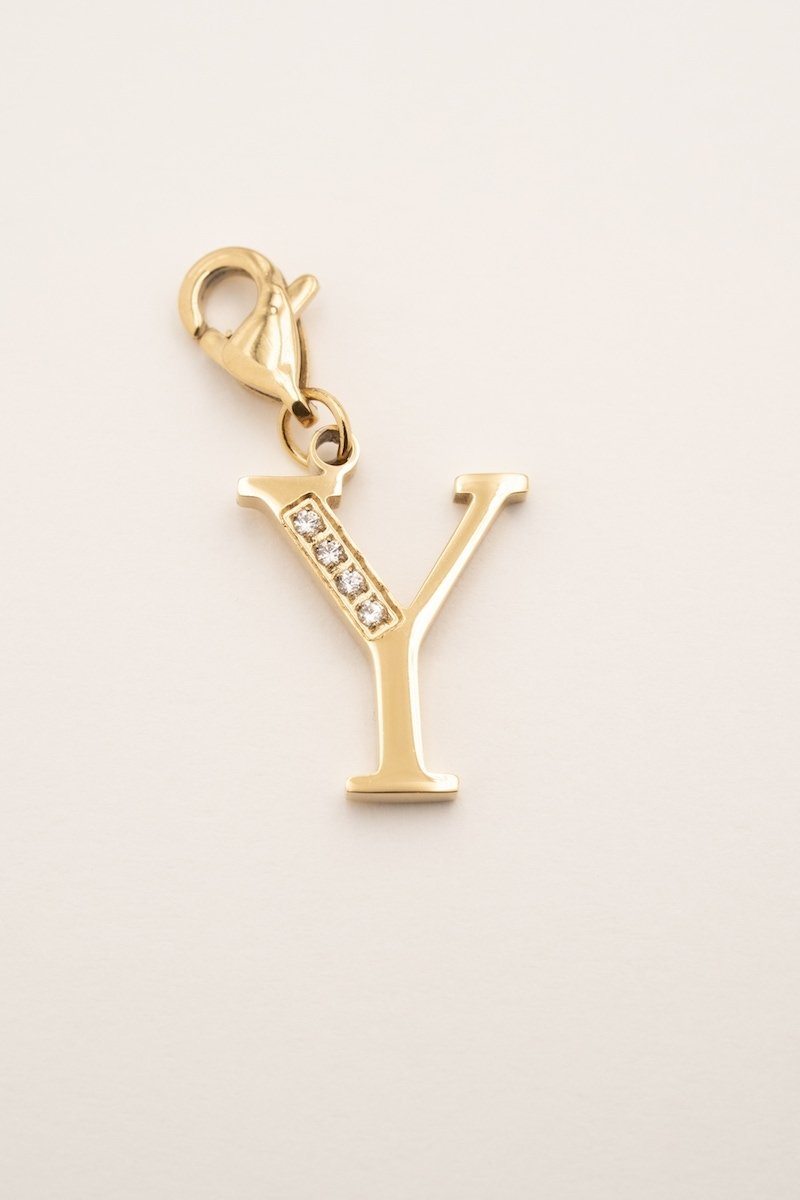 Lockie Hova (choisissez votre lettre) Lockie Bohm Paris Zircon Blanc Y