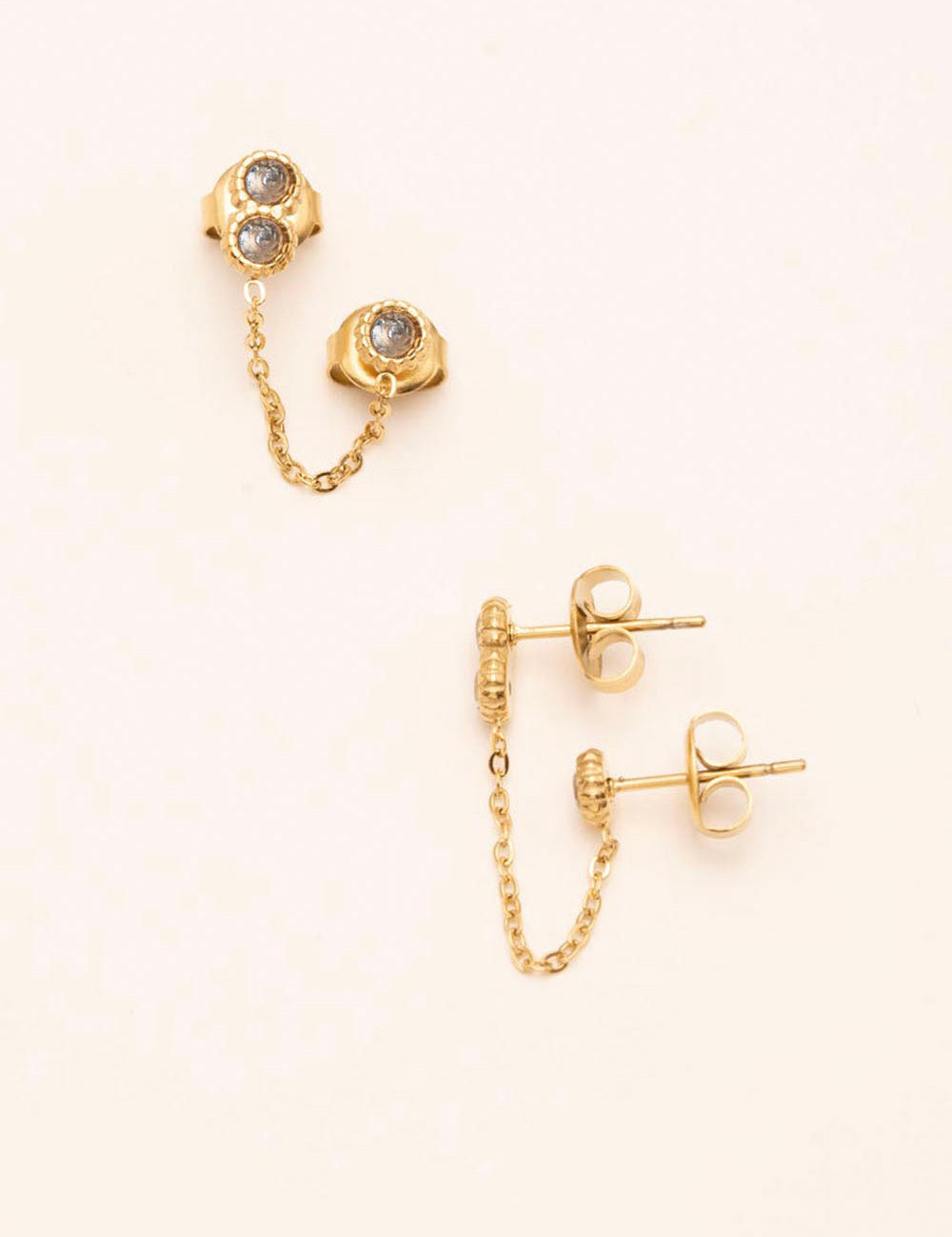 Mono-boucle Bohm Paris - Florina Boucles D'oreilles Bohm Paris Bleu gris Unité 