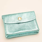 Pochette Bohm Paris - Babylone Pochette Bohm Paris bleu givré brillant 