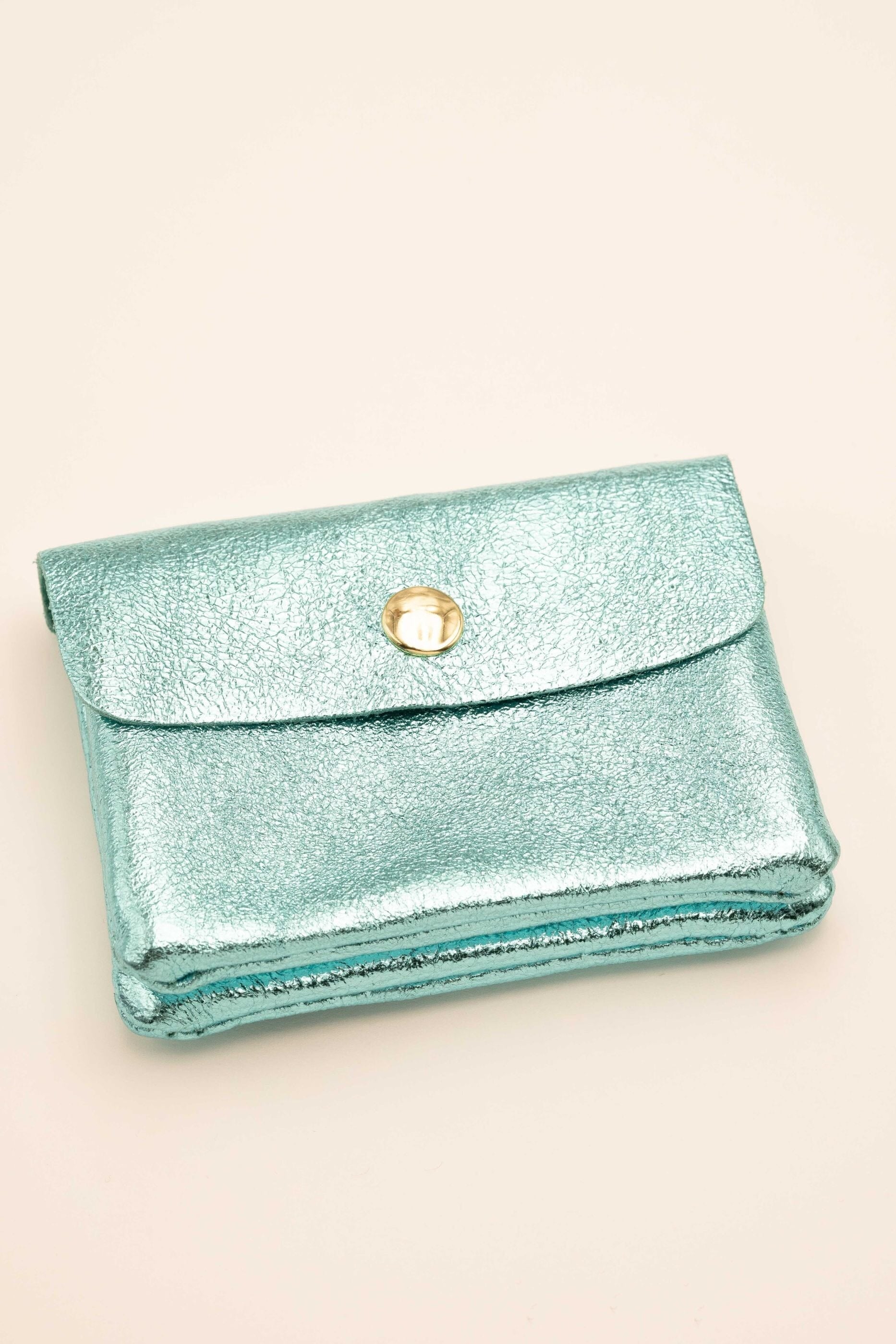 Pochette Bohm Paris - Babylone Pochette Bohm Paris bleu givré brillant 