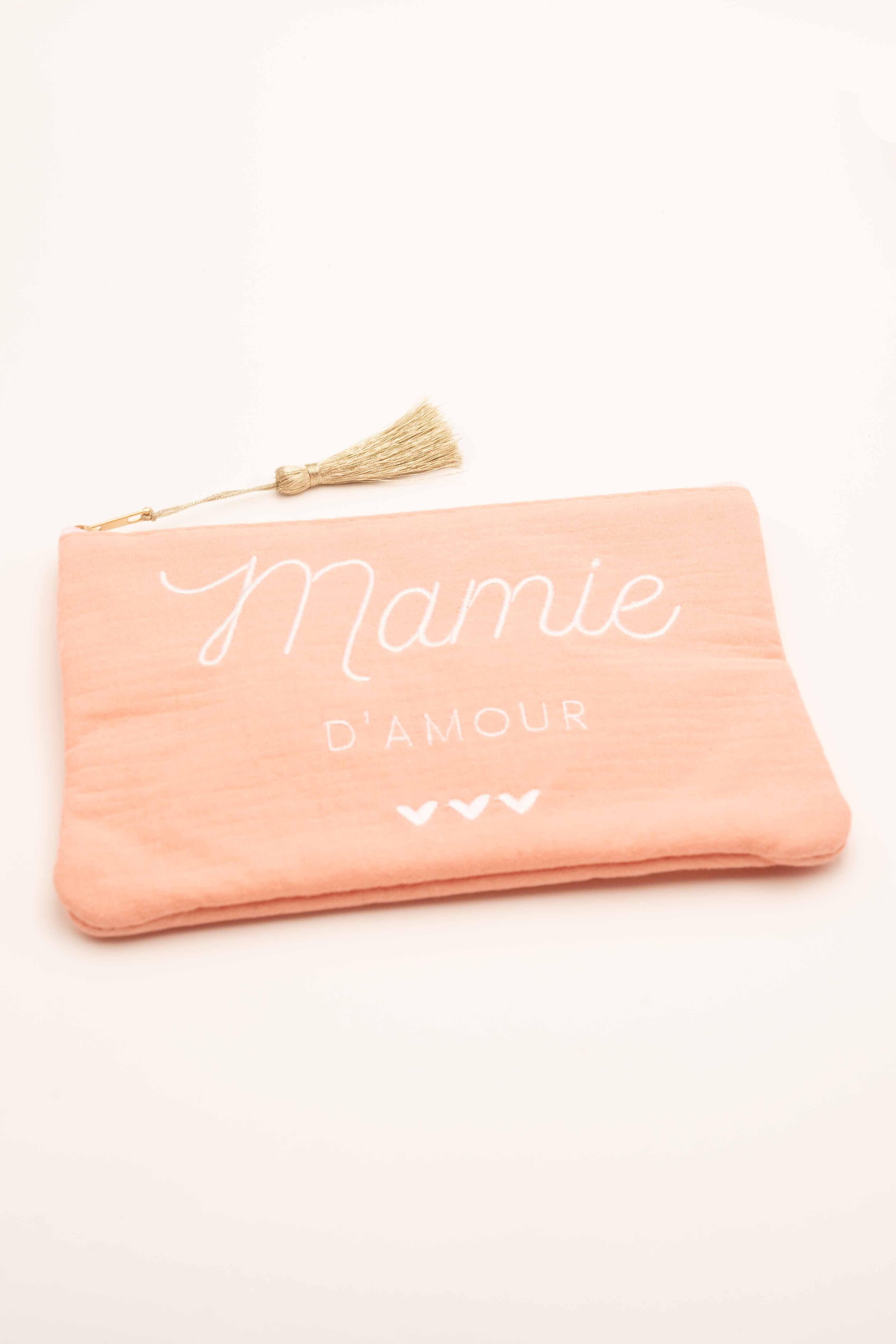 Pochette Bohm Paris - Mamie d'amour Pochette Bohm Paris Corail textile 