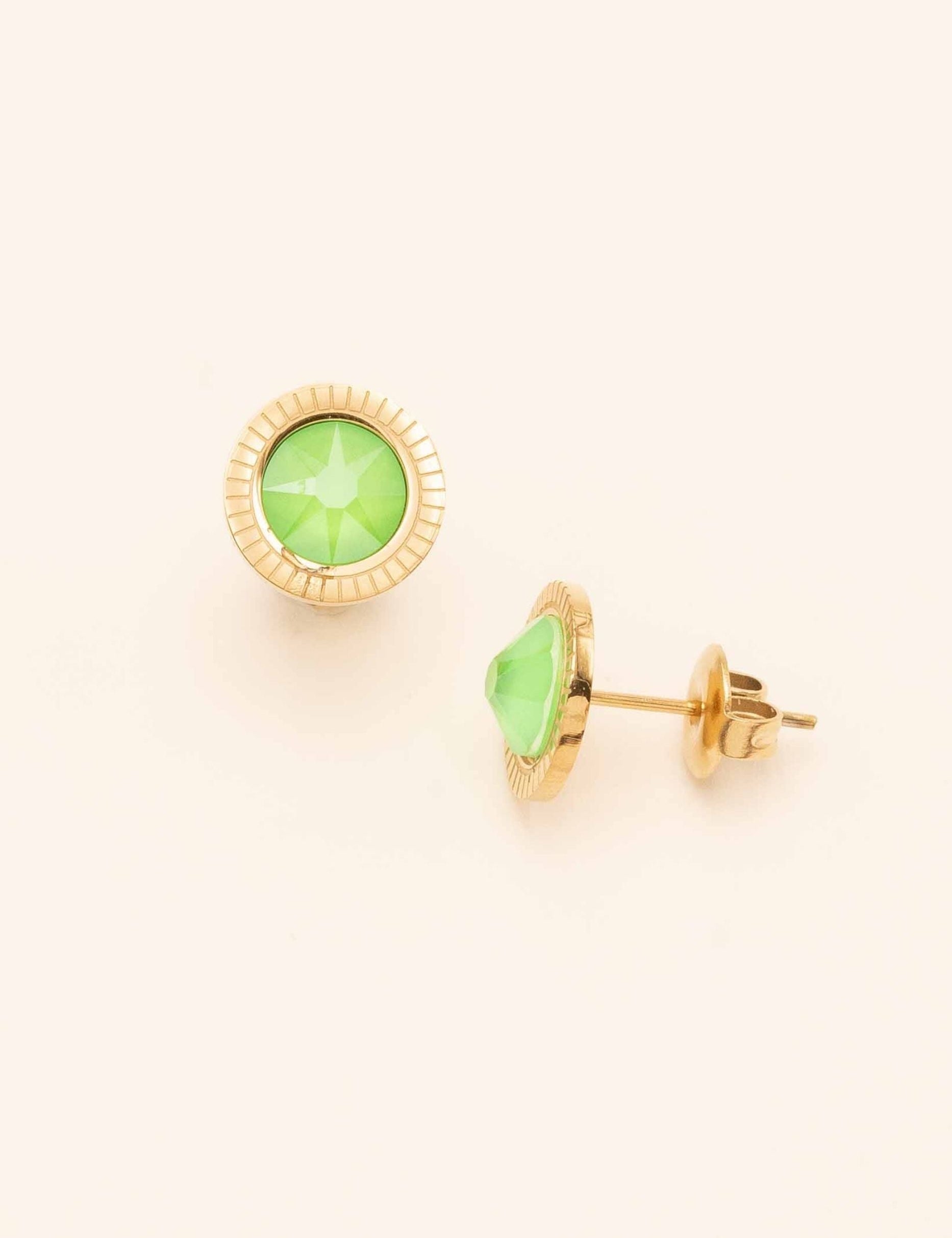 Puces d'oreilles Miel Boucles D'oreilles Bohm Paris vert électric 